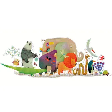 La parade des animaux, puzzle géant 36 pcs DJECO DJO7171