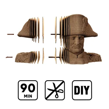Puzzle sculpture 3D en carton - Napoléon Bonaparte - Cartonic