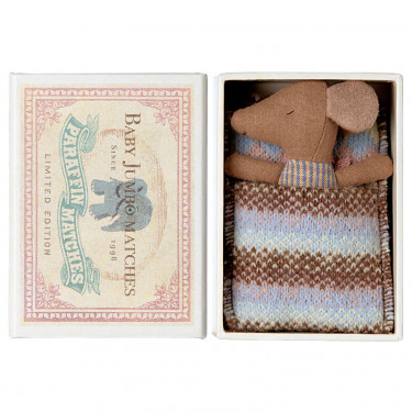 Bébé souris dans sa boîte Maileg - Rose