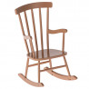 Chaise à bascule miniature en métal pour souris Maileg - Rose poudré