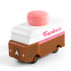 Macaron Van voiture Candylab TOYS - Rose framboise