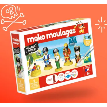 Mako Moulages "Pirates à bord !" coffret 5 moules 39067