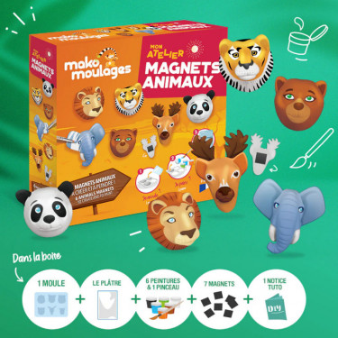 Magnets animaux, Mon atelier Mako Moulages 39095
