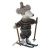 Grand frère souris aux sports d'hiver sur ses skis MAILEG - Gris