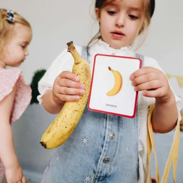 Imagier FRUITS & LEGUMES mini Mondy, cartes de nomenclature OBSERVE Montessori