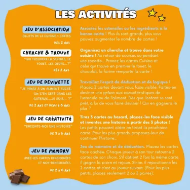 Imagier CUISINE & ALIMENTS mini Mondy, cartes de nomenclature OBSERVE Montessori