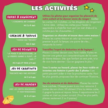 Imagier MAISON & VETEMENTS mini Mondy, cartes de nomenclature OBSERVE Montessori