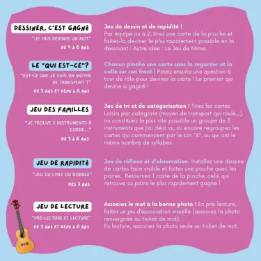Imagier LOISIRS mini Mondy, cartes de nomenclature OBSERVE Montessori