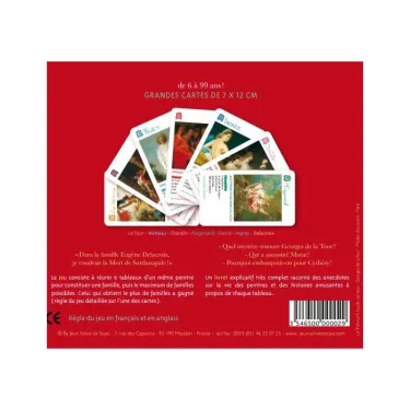 Peintres français classiques, jeu de 7 familles Sylvie de Soye