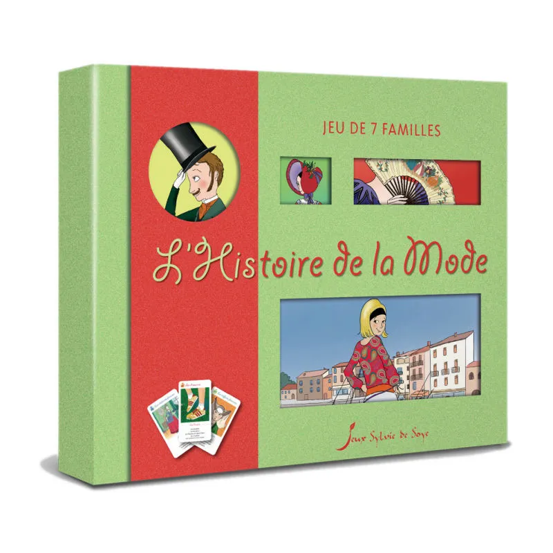 L'Histoire de la Mode, jeu de 7 familles Sylvie de Soye