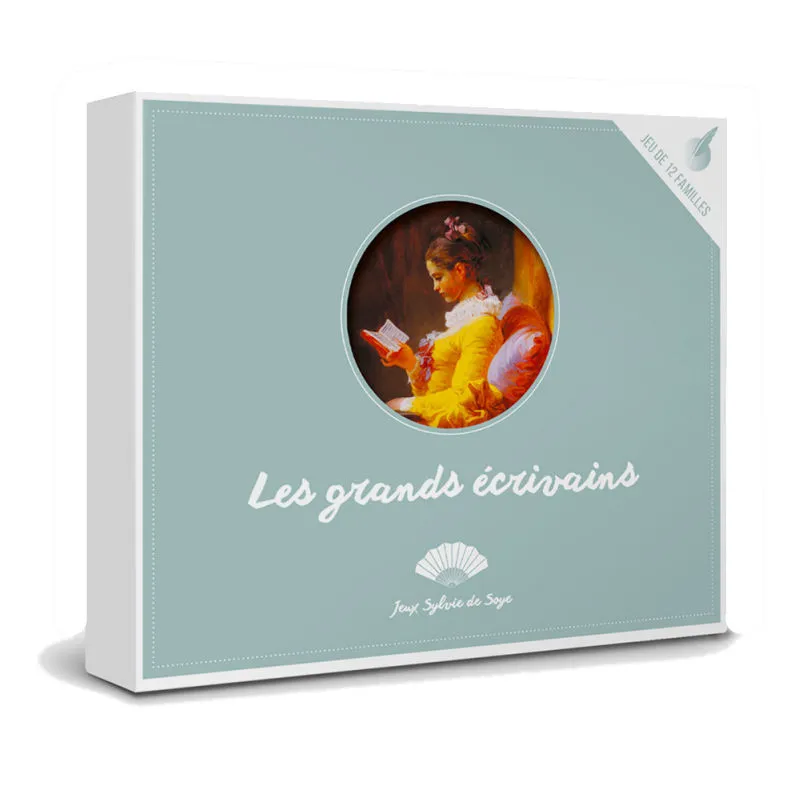 Les grands écrivains, jeu de 12 familles Sylvie de Soye