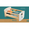 Berceau en bois "Blue Night" accessoire pour poupée POMEA de Djeco 7862