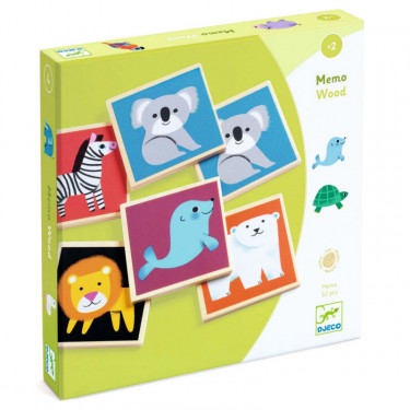 Memo Wood, jeu de mémory DJECO 1624