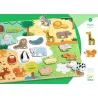 Puzzle en bois animaux 'Puzzlo Animo' 22 pcs DJECO 1830