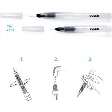 2 pinceaux à réservoir d'eau DJECO 8909