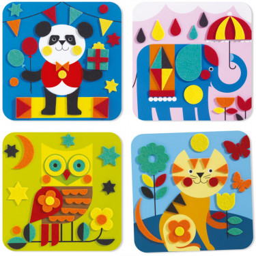 Tableaux de feutrine 'Douces créatures' DJECO 9863