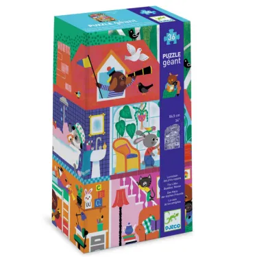 Puzzle géant "La maison des petits copains" 36 pcs DJECO 7169