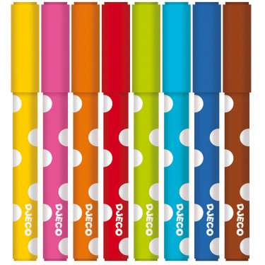 8 feutres pour les petits DJECO 9001