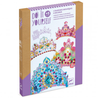 Diadèmes mosaïques à décorer "Comme une princesse" DIY DJECO 7901