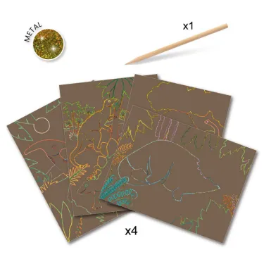 Cartes à gratter 'Le règne des dinosaures' DJECO 9726
