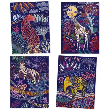 Cartes à gratter 'Nature luxuriante' DJECO 9728