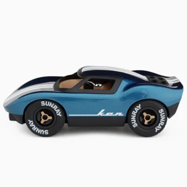 Voiture Playforever mini Ken Cash bleu