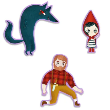 Story puzzle Djeco Le Petit Chaperon rouge 35 pcs DJECO 7050