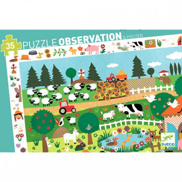 La ferme, puzzle 35 pcs DJECO 7591
