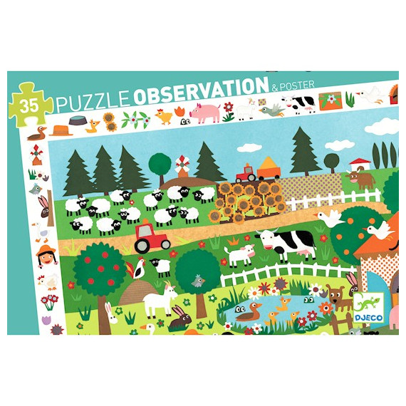 La ferme, puzzle 35 pcs DJECO 7591