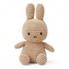 Peluche Miffy en velours côtelé beige 23cm