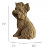 Puzzle sculpture 3D en carton - Chien Yorkshire Terrier - Cartonic