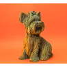 Puzzle sculpture 3D en carton - Chien Yorkshire Terrier - Cartonic