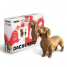 Puzzle sculpture 3D en carton - Chien Teckel - Cartonic