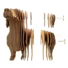 Puzzle sculpture 3D en carton - Chien Teckel - Cartonic