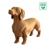 Puzzle sculpture 3D en carton - Chien Teckel - Cartonic