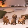 Puzzle sculpture 3D en carton - Trio de chiots - Cartonic