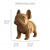 Puzzle sculpture 3D en carton - Trio de chiots - Cartonic