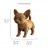 Puzzle sculpture 3D en carton - Trio de chiots - Cartonic