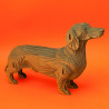 Puzzle sculpture 3D en carton - Chien Teckel - Cartonic