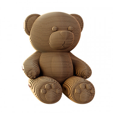 Puzzle sculpture 3D en carton - Teddy Bear - Cartonic