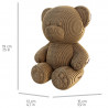 Puzzle sculpture 3D en carton - Teddy Bear - Cartonic