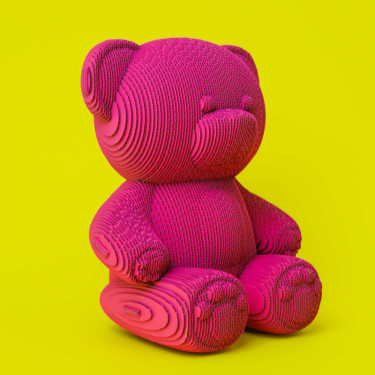 Puzzle sculpture 3D en carton - Teddy Bear - Cartonic