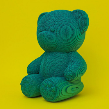 Puzzle sculpture 3D en carton - Teddy Bear - Cartonic