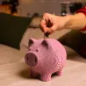 Puzzle sculpture 3D en carton - Tirelire cochon - Cartonic