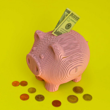 Puzzle sculpture 3D en carton - Tirelire cochon - Cartonic