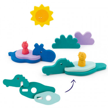 Puzzle de bain "Dans la jungle" QUUT