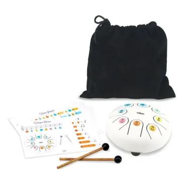Tongue Drum blanc - Tambour en métal pour enfant VILAC 8379