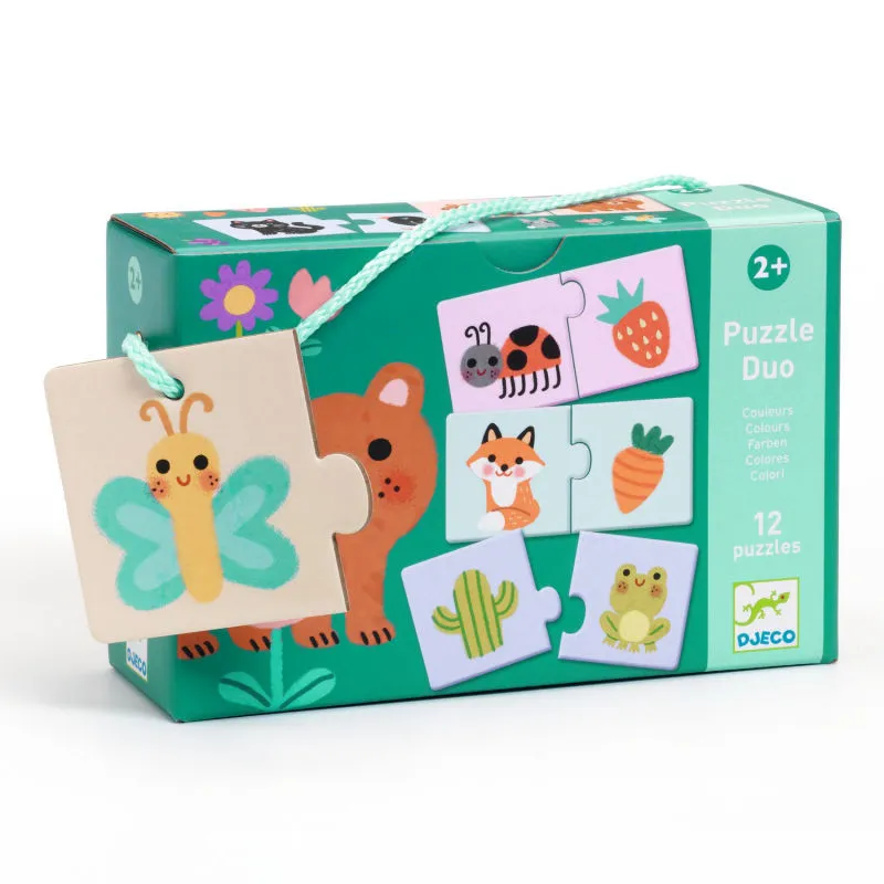 12 puzzles duo "Couleurs" DJECO 8273