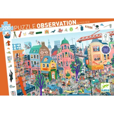 La ville - Puzzle observation 200 pcs DJECO 7515