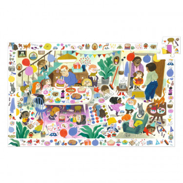 La fête d'anniversaire - Puzzle observation 54 pcs DJECO 7566
